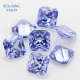 5A Tanzan Square Octangle CZ Stone 3x3~10x10mm