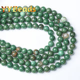 Natural African Green Jades Beads Green Jaspers Stone 6 8 10mm