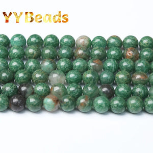 Natural African Green Jades Beads Green Jaspers Stone 6 8 10mm