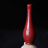 5A Natural Cinnabar Avalokitesvara Bottle Zinnober Vermilion Bead