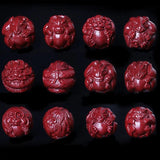 Cinnabar Chinese Zodiac 12 Animals Necklace Pendant