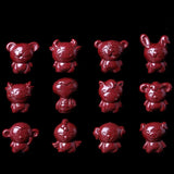 5A Natural Cinnabar Chinese Zodiac 12 Animals Necklace Pendant