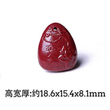 5A Cinnabar Flower Safety Necklace Pendant DIY Jewelry Material