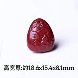5A Cinnabar Flower Safety Necklace Pendant DIY Jewelry Material
