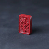 5A Cinnabar Lucky Cloud Necklace Pendant DIY Jewelry Material