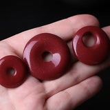 5A Natural Cinnabar Safety Knot Necklace Pendant