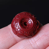 5A Cinnabar Safety Knot Necklace Pendant Vermilion DIY Jewelry Material