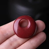 5A Natural Cinnabar Safety Knot Necklace Pendant