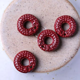 5A Natural Cinnabar Safety Knot Necklace Pendant DIY Jewelry Material