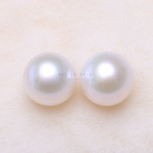 5A Natural Fresh Water Akoya Pearl 7-8Mm Round Bright DIY Earrings
