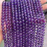 5A Light Purple Amethysts Beads Round Loose Spacer 4-10mm