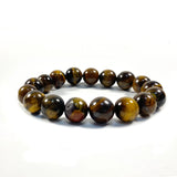 5A Tiger's Eye Bracelets for Women Men Natural Stone Strand Charm Bracelets
