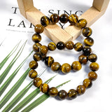 5A Tiger's Eye Bracelets for Women Men Natural Stone Strand Charm Bracelets