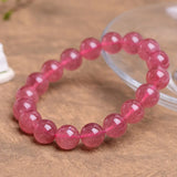5A Strawberry Quartz Crystal Bracelets