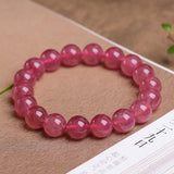 5A Strawberry Quartz Crystal Bracelets