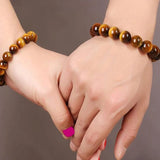 6/8/10/12mm Tiger Eye Bead Bracelet Natural Stone Charm Jewelry