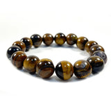 6/8/10/12mm Tiger Eye Bead Bracelet Natural Stone Charm Jewelry