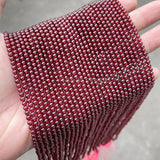 5A Natural Wine Garnet Beads 2 3 4mm Round Loose Spacer Beads