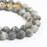 Faceted Gray Larvikite Labradorite Beads 6 8 10mm