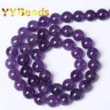 Natural Amethysts Stone Light Purple Crystal Beads for Jewelry Making DIY 3-12mm