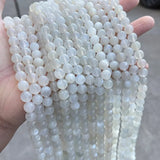 5A Natural Moonstone Beads Round Spacer Beads For Jewelry Making