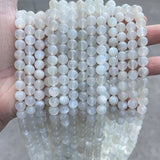 5A Natural Moonstone Beads Round Spacer Beads For Jewelry Making