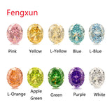 5A+ Oval CZ Stones 5x7-9x11mm Pink Yellow Purple Loose Gemstones