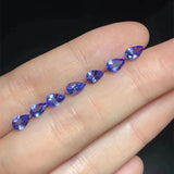 5A 4x5mm/4x6mm Natural Light Purple Tanzanite Stone for DIY Jewelry Making