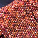 5A 3*5mm RED Spinel ROUNDELLE faceted loose beads for jewelry
