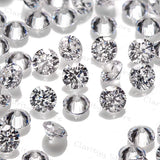 5A 1.0mm~2.5mm Zircon Gems Round CZ Stones