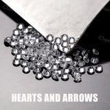 5A 1.0mm~2.5mm Zircon Gems Round CZ Stones
