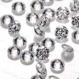 5A 1.0mm~2.5mm Zircon Gems Round CZ Stones