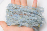 Aquamarine Matte Baroque Loose Beads 8-10mm for Jewelry Making