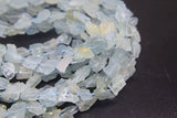 Aquamarine Matte Baroque Loose Beads 8-10mm for Jewelry Making