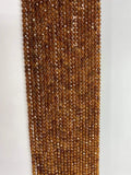 Natural Orange Garnet Sphere Beads 2MM/3MM/4MM