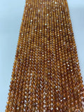 Natural Orange Garnet Sphere Beads 2MM/3MM/4MM
