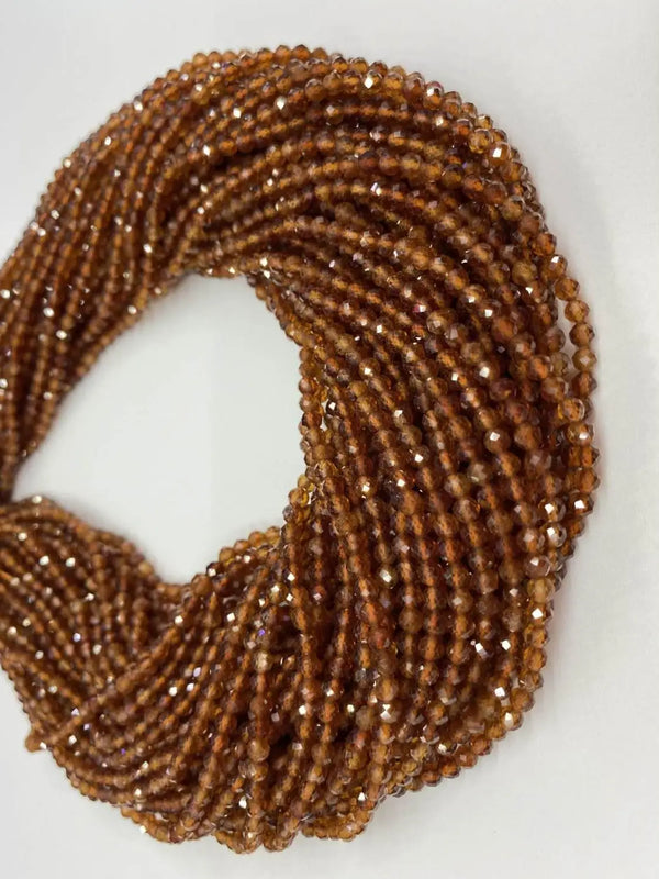 Natural Orange Garnet Sphere Beads 2MM/3MM/4MM