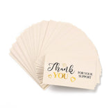 50pcs Thank You for Supporting My Small Business Cards, 90x50x0.3mm