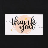 50pcs Thank You for Supporting My Small Business Cards, 90x50x0.3mm