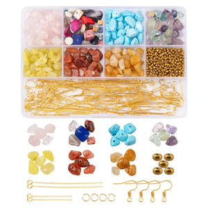 Mixed Glass Seed Beads Earring Making Kit