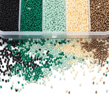 Czech Seed Beads Belt Box Charm Rondelle Spacer Beads