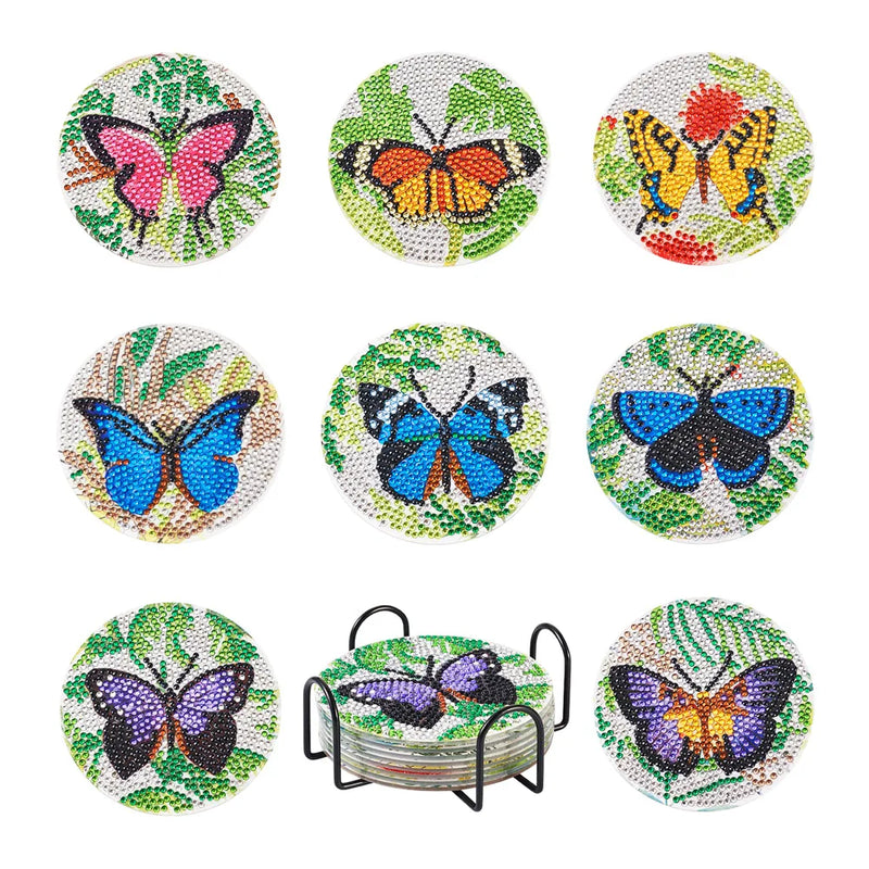 Butterfly Gnome Resin Rhinestone Clay Painting Kit
