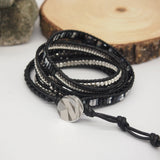 Geometric Beads Wrap Bracelet for Men Women