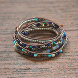 5Layer Stone Crystal Copper Wrap Bracelet for Women