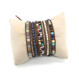 5Layer Stone Crystal Copper Wrap Bracelet for Women