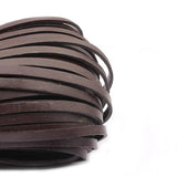 5M Flat Real Leather Cord for DIY Jewelry Making 5x2mm
