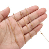 5M Stainless Steel Chain Link for Necklace Jewelry DIY Making