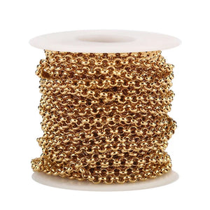 5M Stainless Steel Chain Link for Necklace Jewelry DIY Making