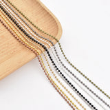 Metal Alloy Ball Beads Chains for Necklaces DIY Jewelry Making
