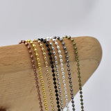 Metal Alloy Ball Beads Chains for Necklaces DIY Jewelry Making